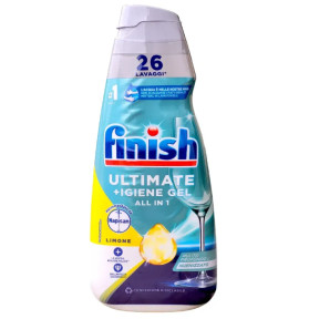 Гель для посудомоечной машины Finish Ultimate +Igiene Gel All in 1 Лимон, 560 мл